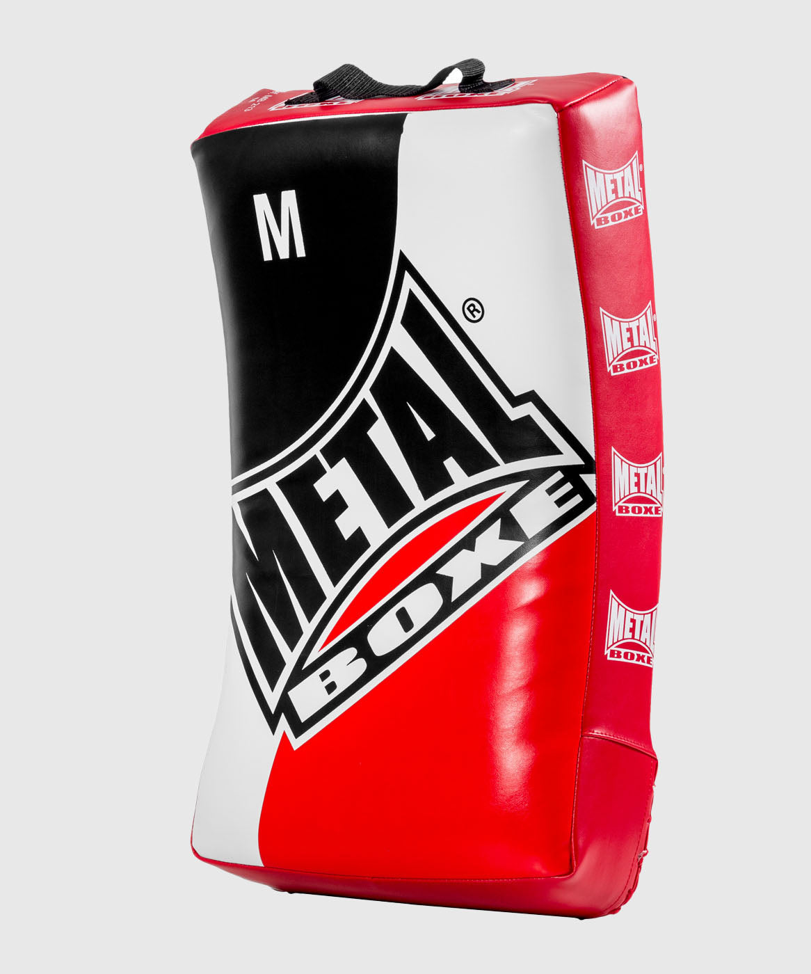 Bouclier courbé Metal Boxe - Taille M - Noir/Blanc/Rouge