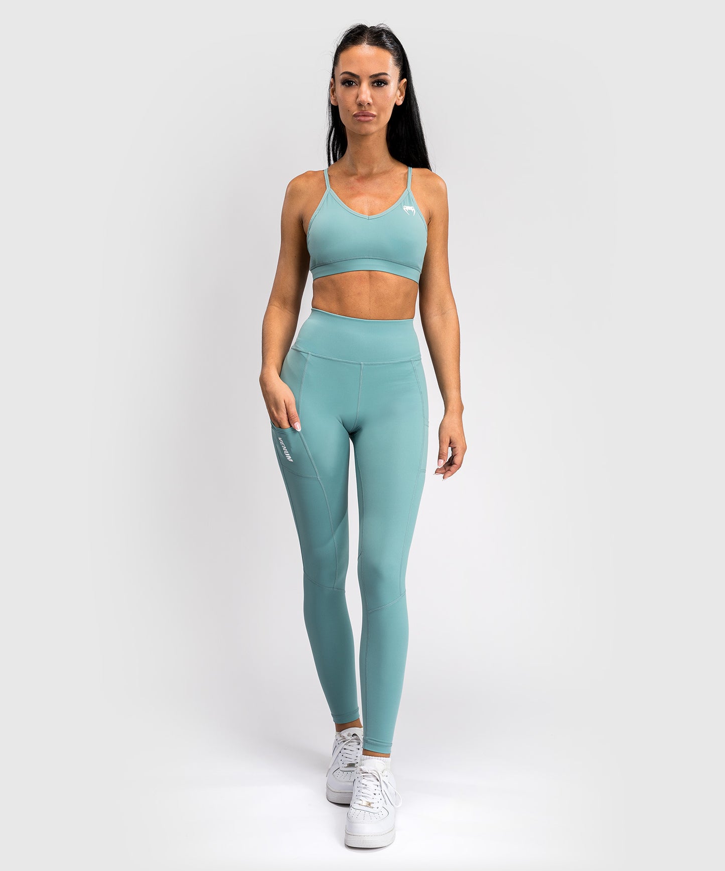 Venum Essential Performance Leggings da Donna - Verde Acqua