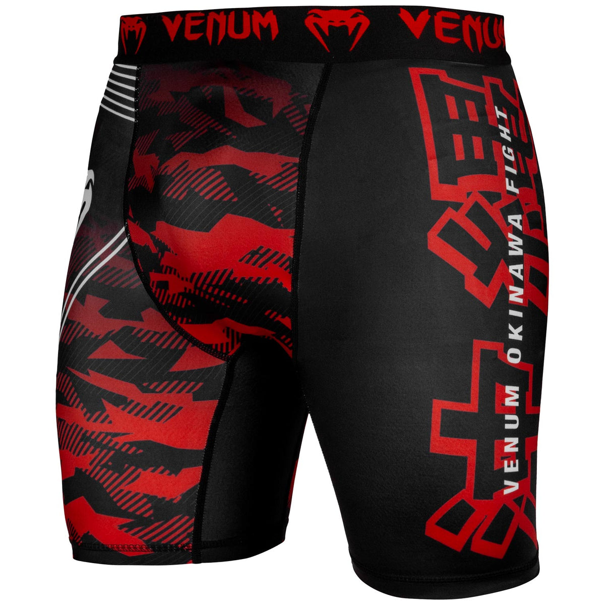 Pantaloni a compressione Venum Okinawa 2.0 - Nero/Bianco-Rosso