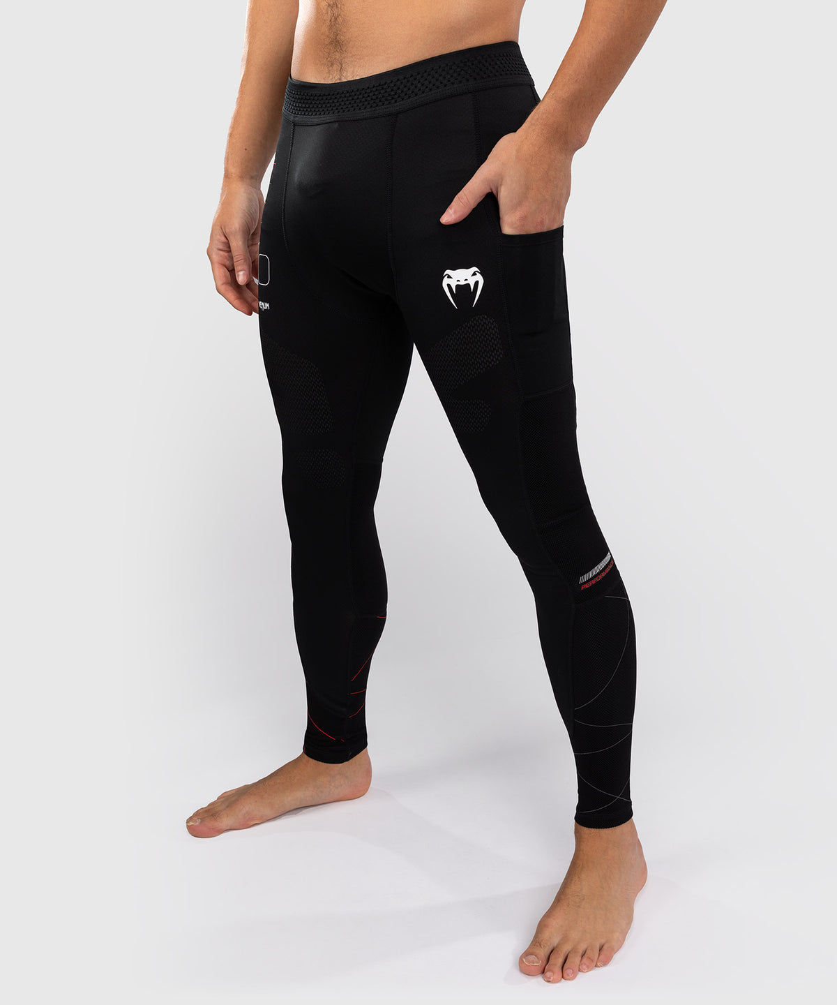 Pantalon de Compression Venum Tactical XT- Noir/Rouge Feu