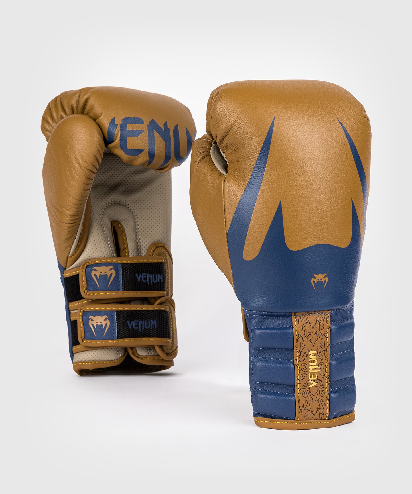 Venum Reverso Boxing Gloves - Camel/Royal Blue