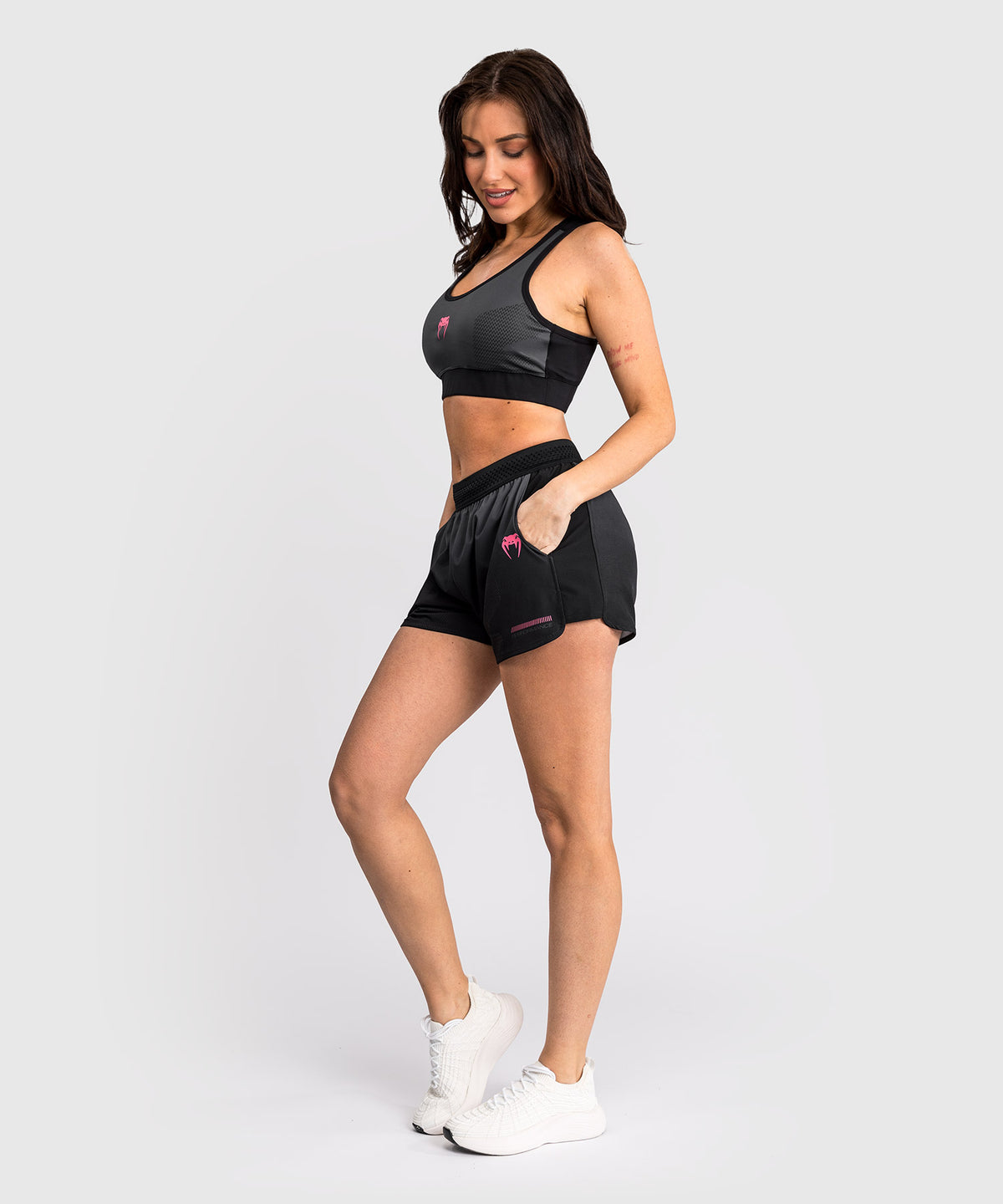 Venum Tactical XT Training Shorts Mujer - Negro/Gris Tormenta