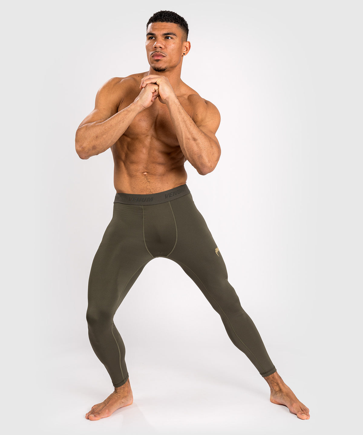 Pantalon de compression pour hommes Venum Contender - Kaki