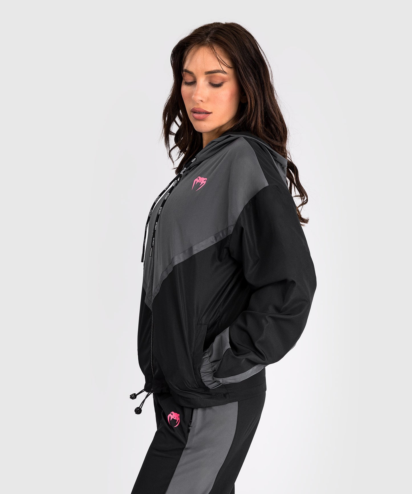 Venum Tactical XT Damen-Trainingsjacke - Schwarz/Sturmgrau