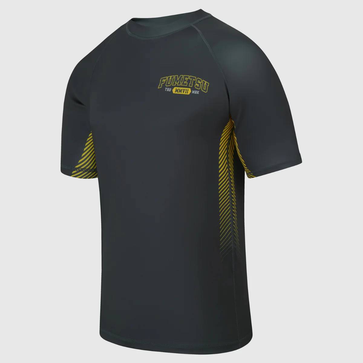 Fumetsu Varsity Rashguard a Maniche Corte - Grigio