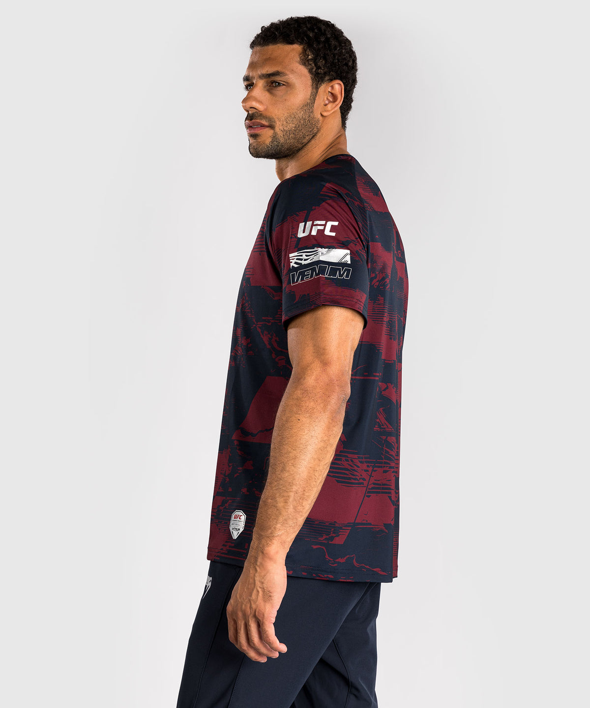 Men's UFC Zenith by Venum Burgundy Authentic Fight Week Performance Short Sleeve T-Shirt