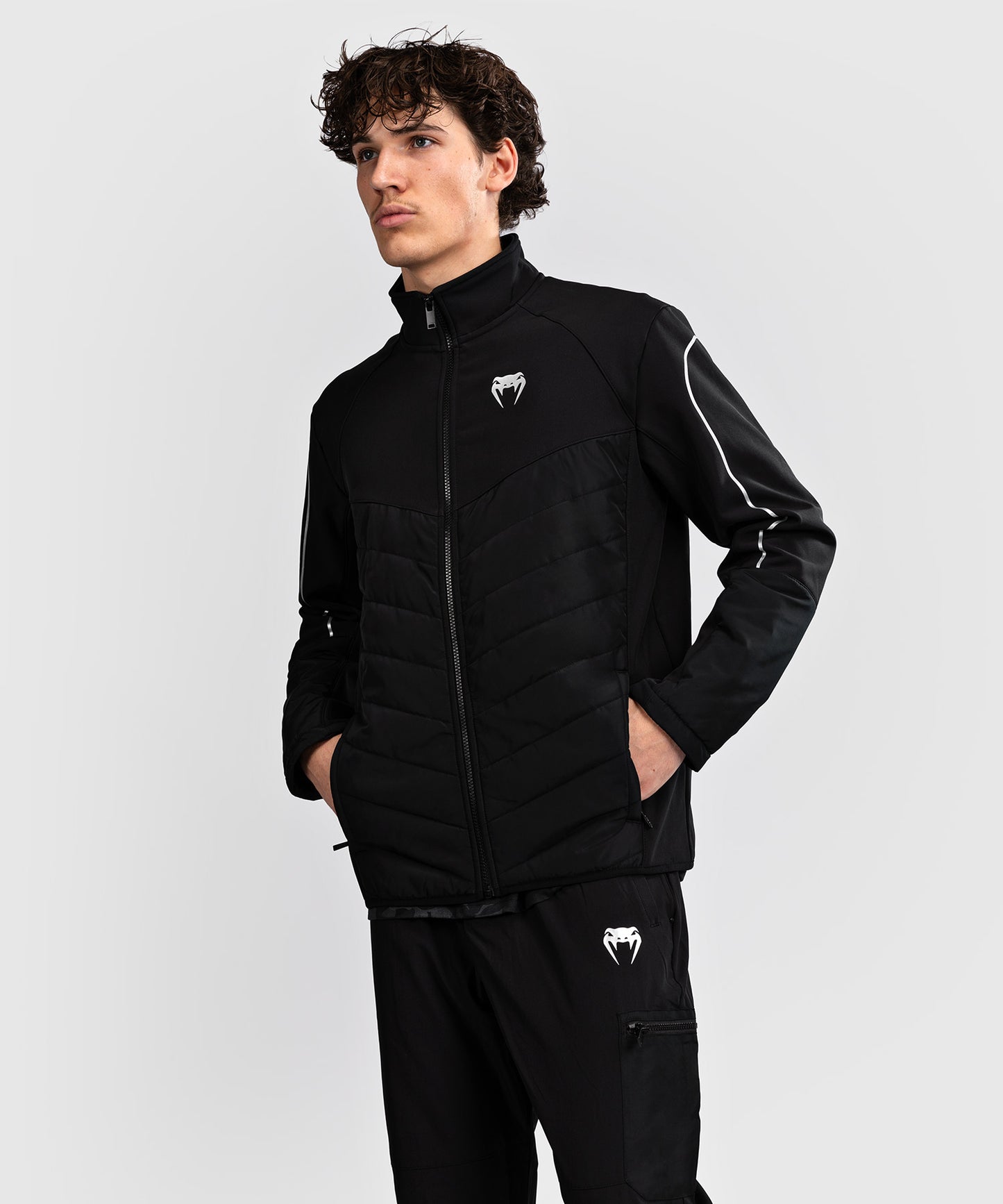 Venum Paddock Chaqueta Softshell Manga Larga - Negro
