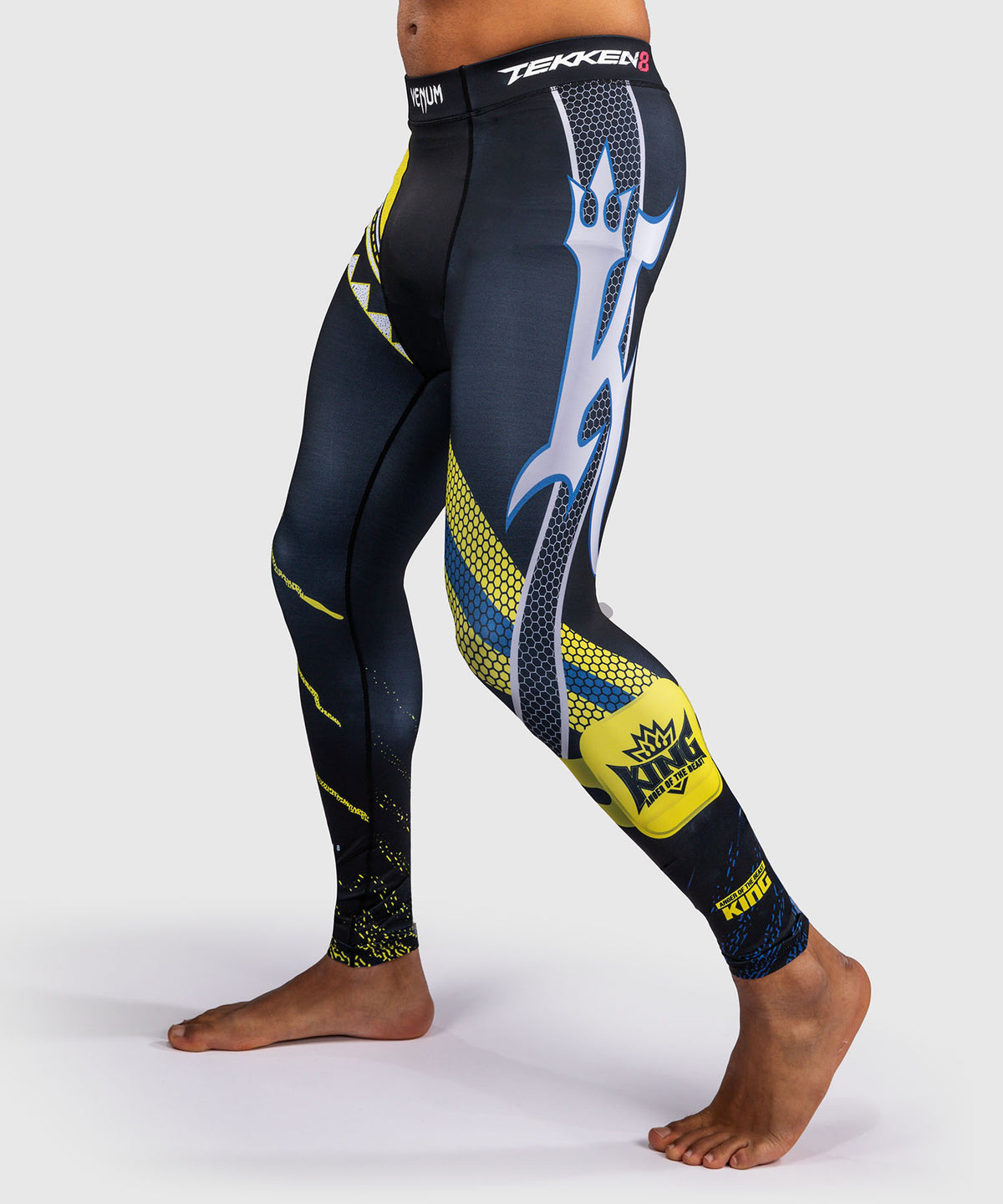 Venum x TEKKEN 8 Spats - King - Schwarz/Gelb