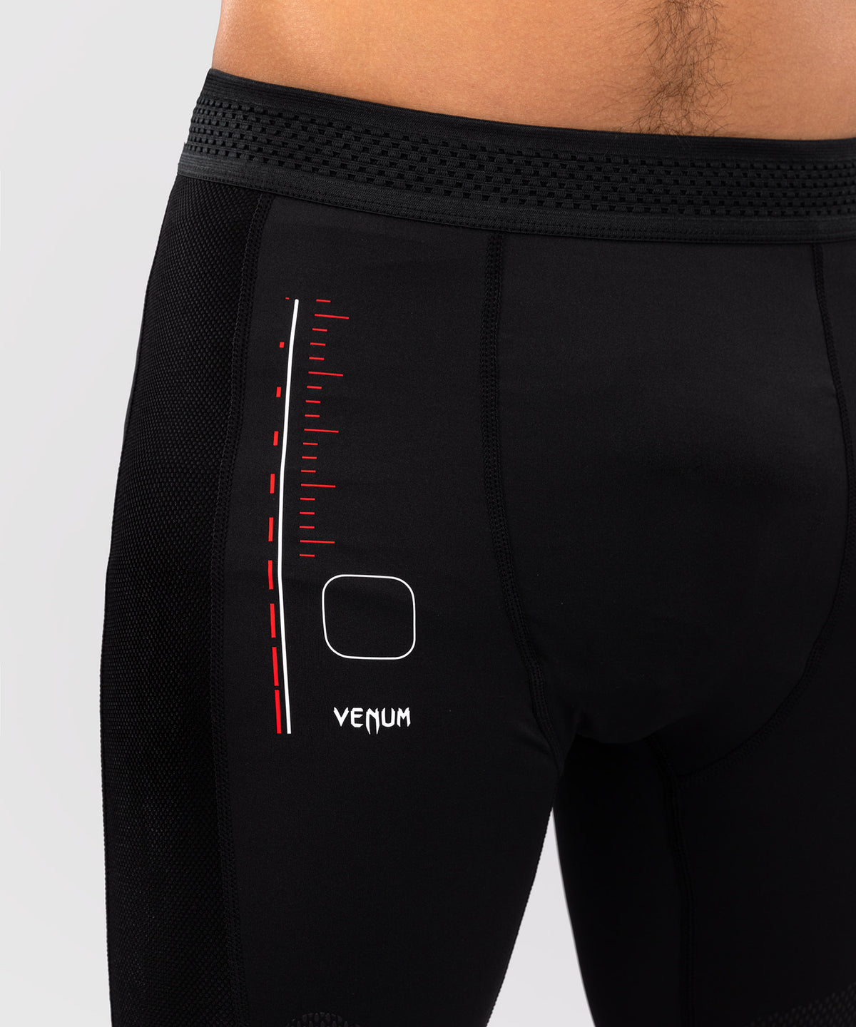 Short de compression Venum Tactical XT- Noir/Rouge Feu