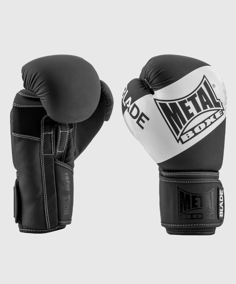 Gants de Metal Boxe Entrainement Metal Blade - Noir/Blanc