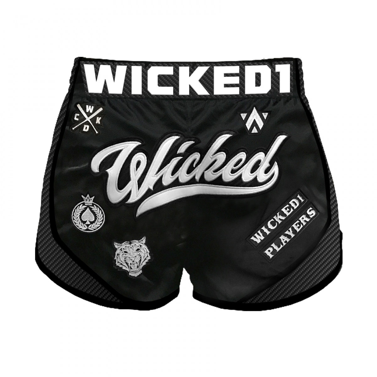 Short de Muay Thai Wicked One Squad - Noir