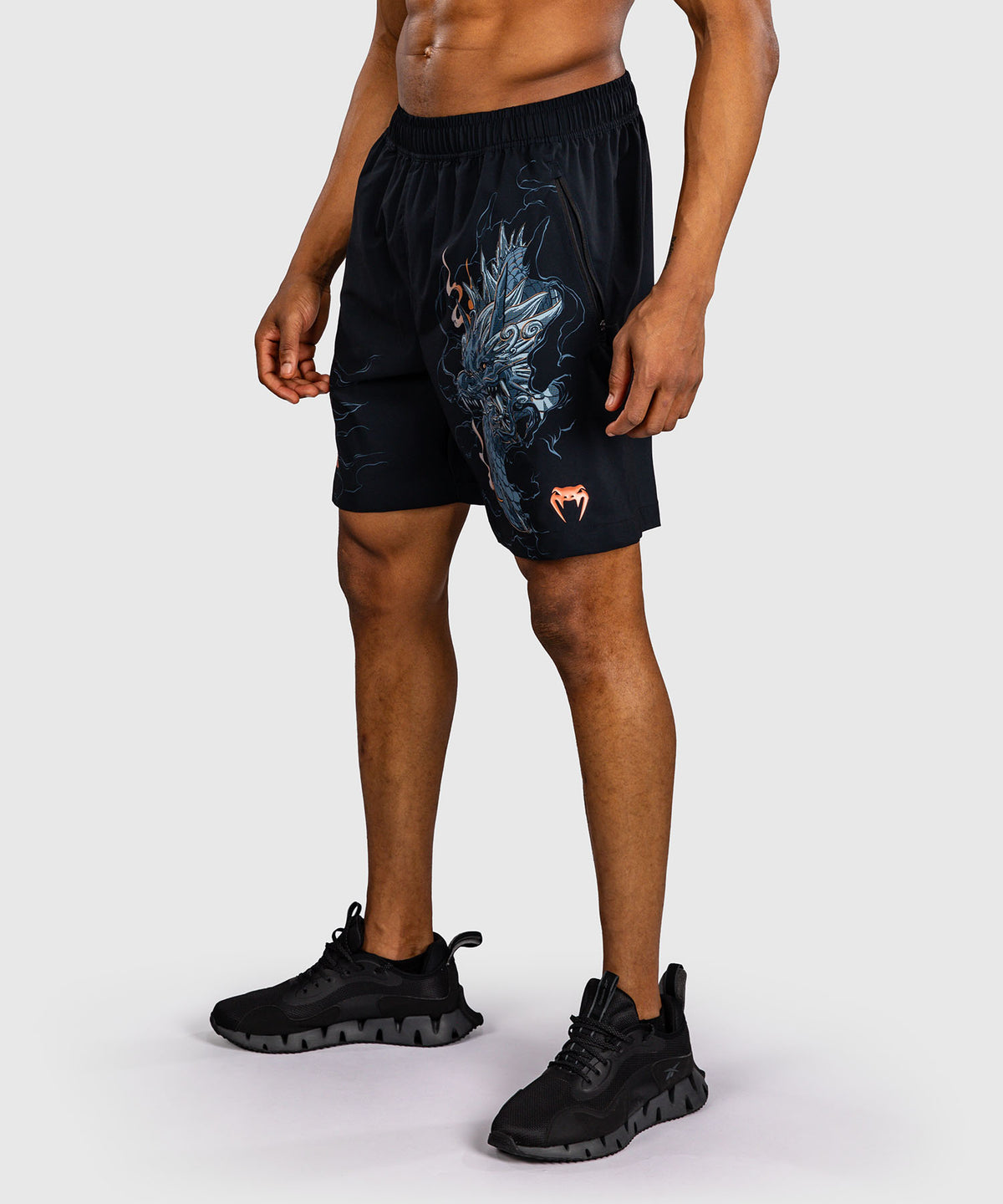 Venum Thunder Dragon Pantaloncini da Allenamento – Nero/Grigio/Rame