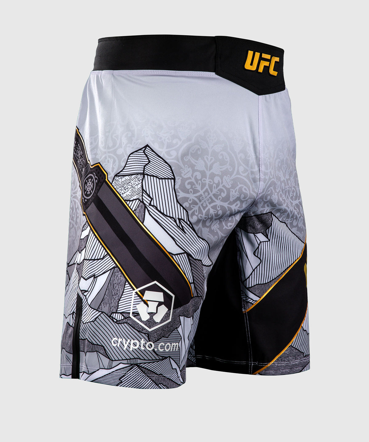 Short de combat pour Hommes UFC Unrivaled by Venum Islam Makhachev - Blanc/Noir
