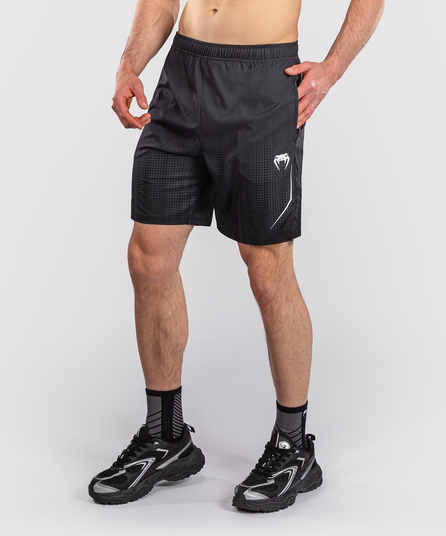 Venum Stealth Pantaloncini da Allenamento – Nero/Bianco