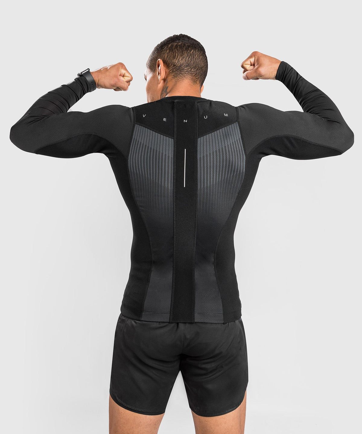 Rashguard Venum Biomecha Manches Longues - Noir/Gris