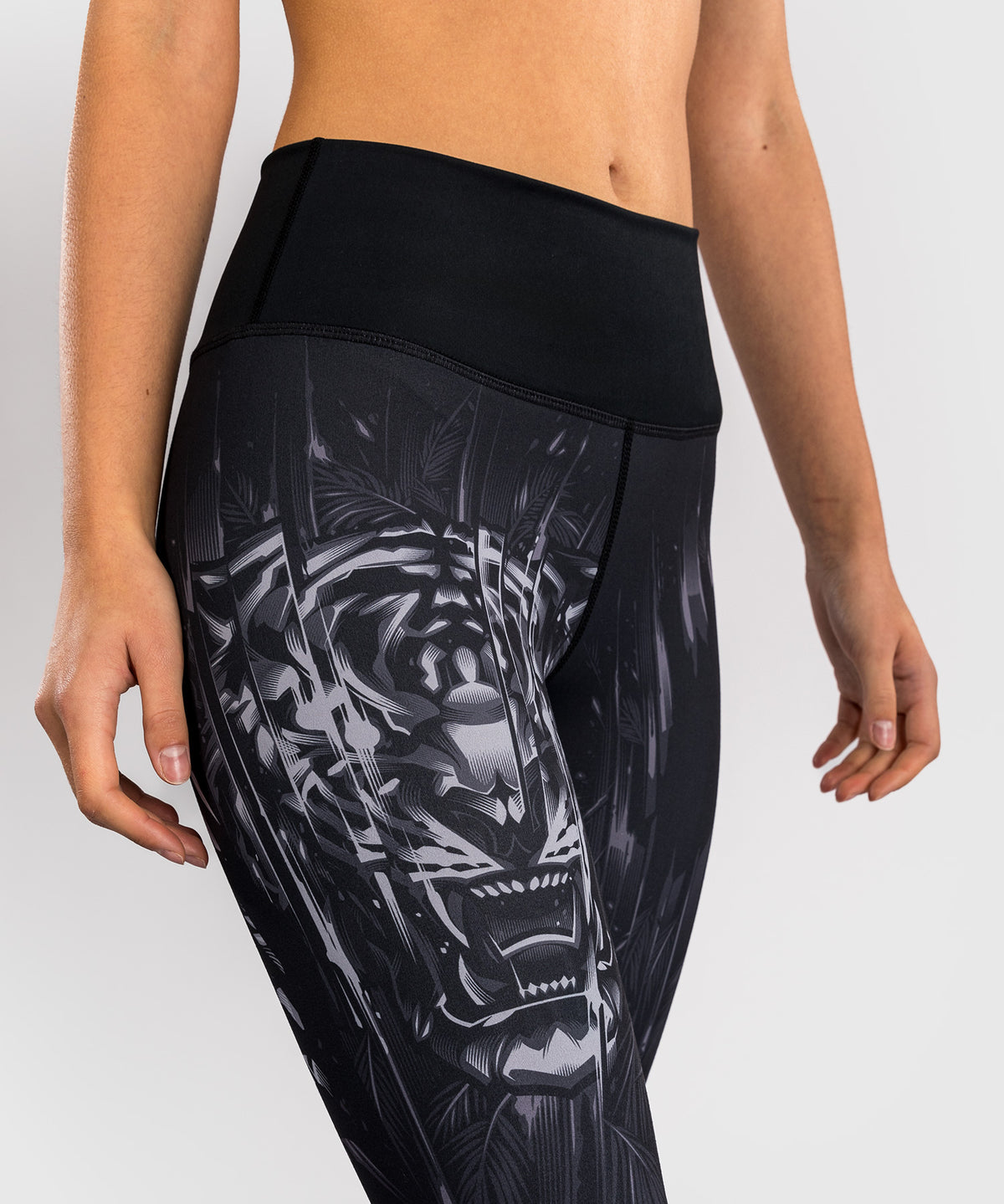 Venum Tiger Damen Leggings - Schwarz/Silber
