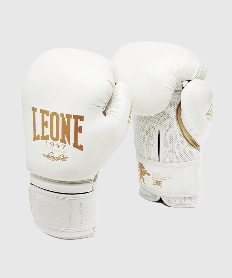 Leone Gn059 Boxing Gloves - White