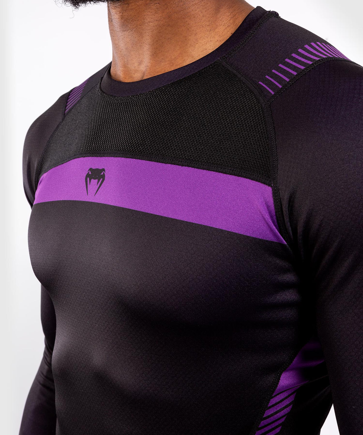 Venum NoGi 3.0 Rashguard - Long Sleeves - Black/Purple