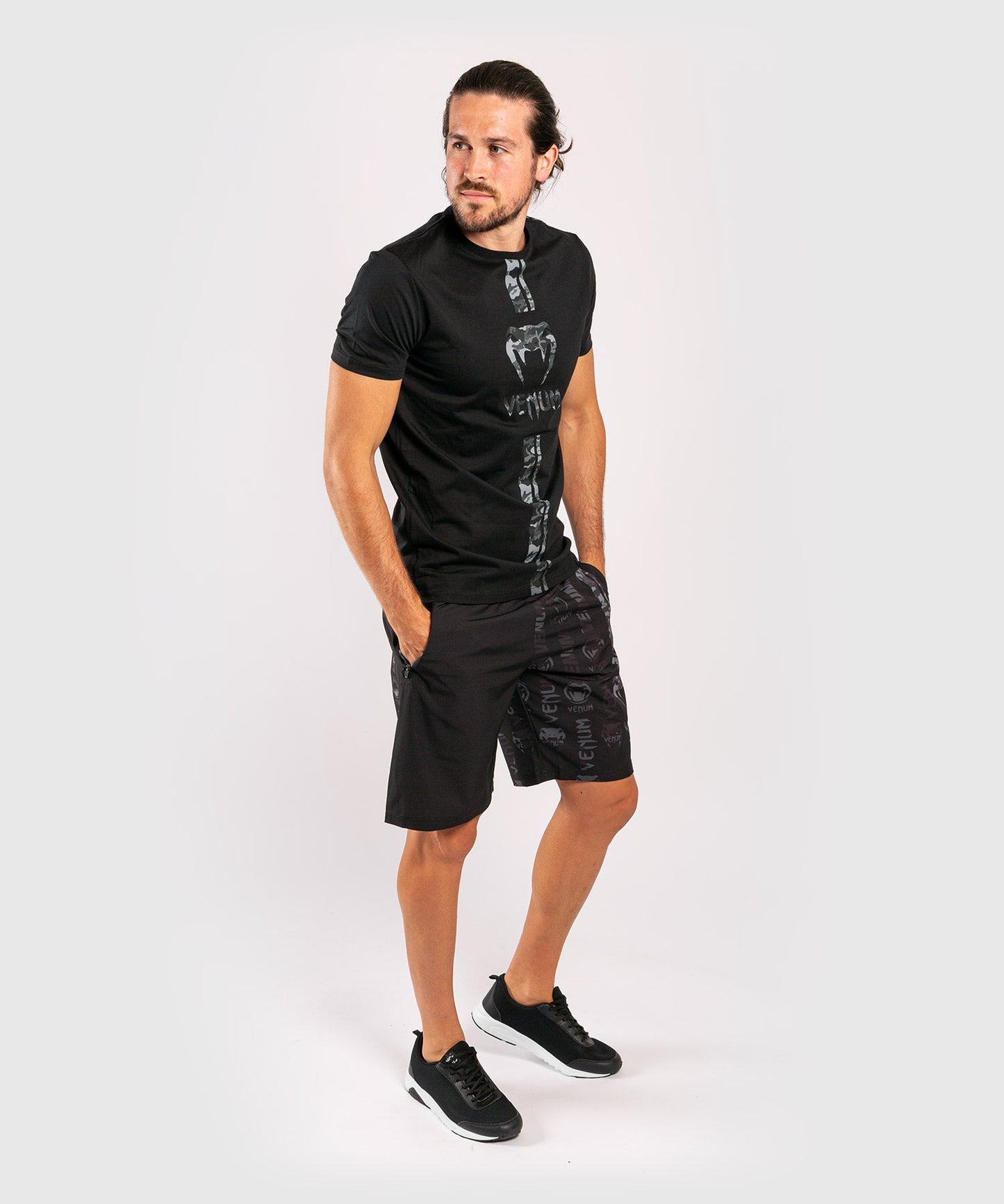Short de Sport Venum Logos - Noir/Urban Camo