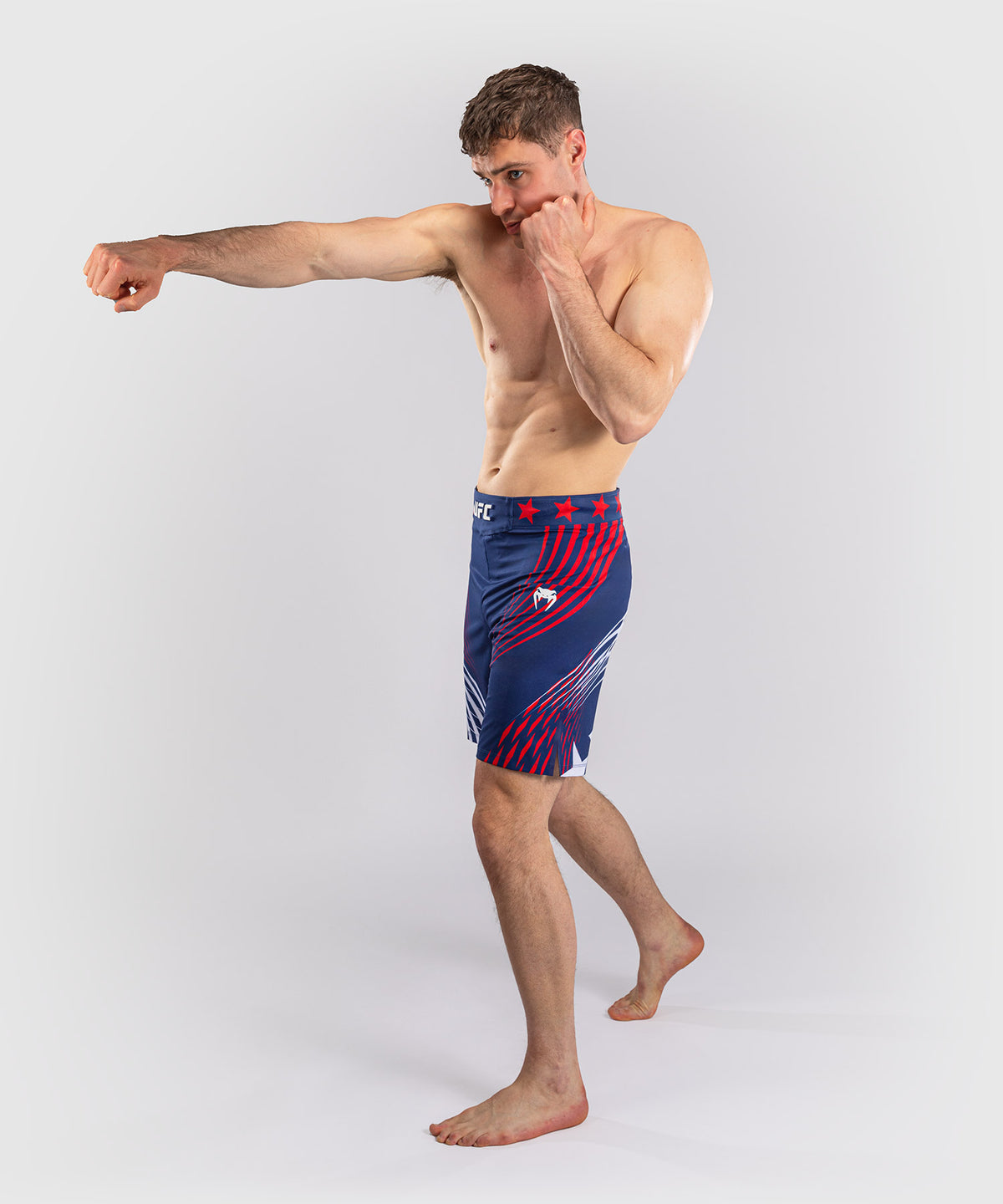 Official UFC Freedom 250 by Venum Authentic Fight Night Pantaloncini da combattimento taglio lungo da uomo - Blu