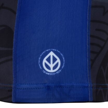 Tatami Fightwear Serpent Organic Eco Kompressions-T-Shirt - Schwarz/Blau