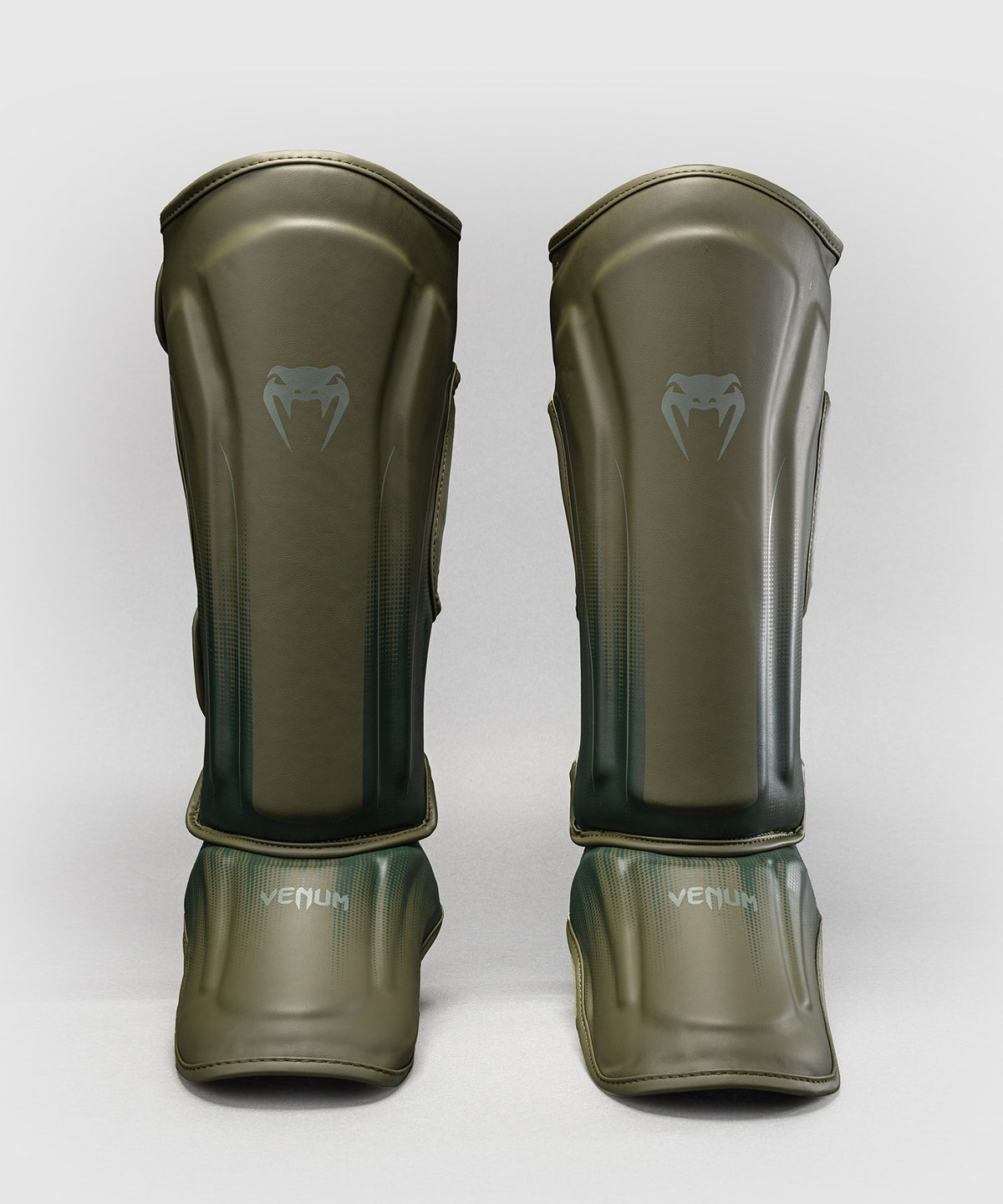 Protège-tibias Venum Stealth – Kaki/Vert Foncé