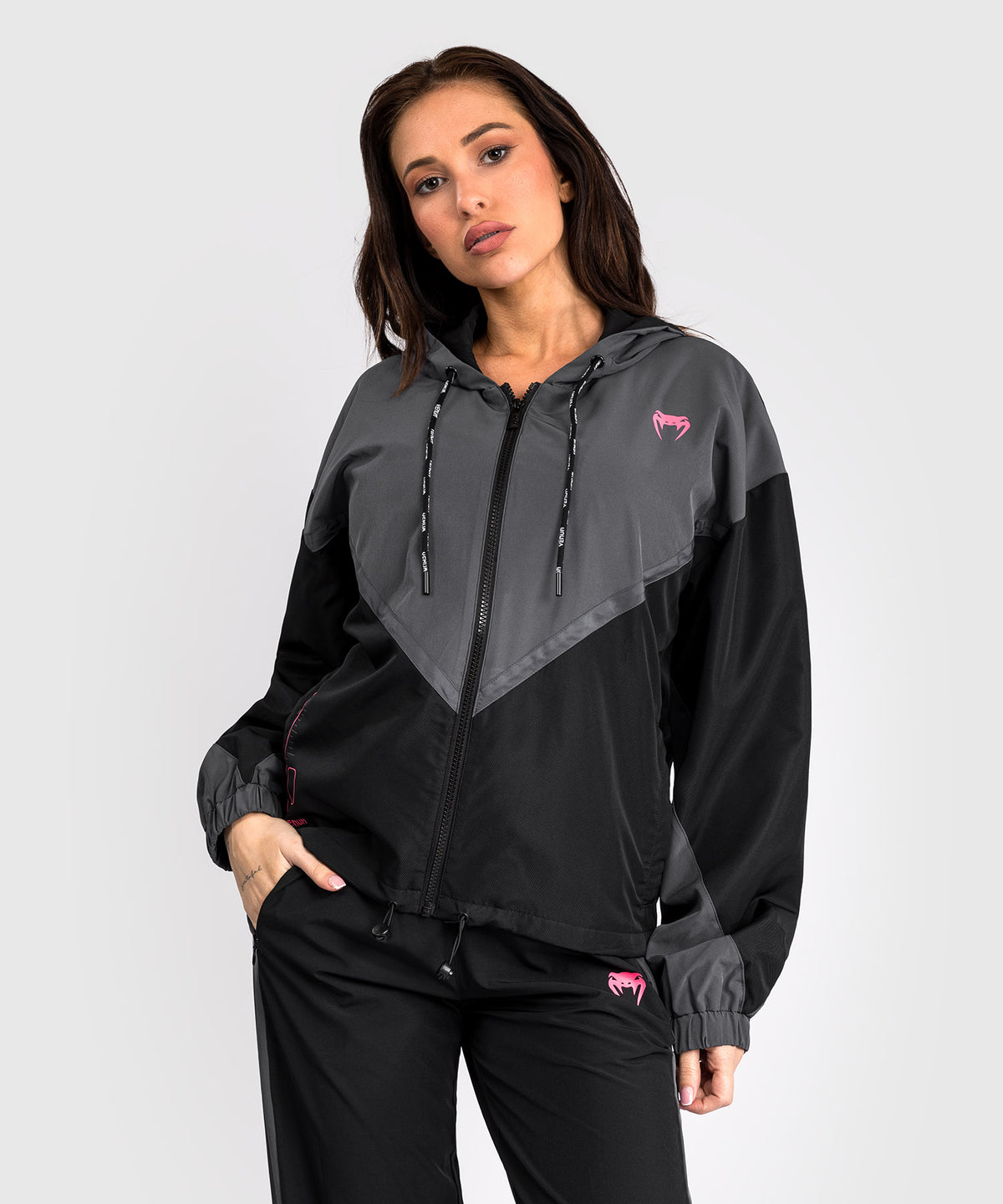 Venum Tactical XT Damen-Trainingsjacke - Schwarz/Sturmgrau