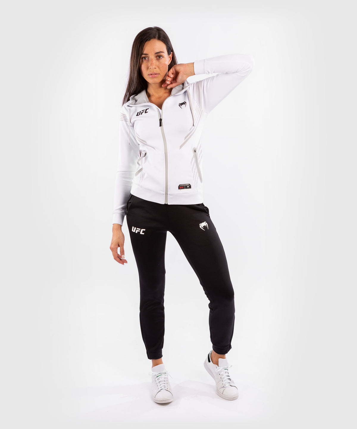 Sudadera Para Mujer UFC Venum Authentic Fight Night Walkout - Blanco