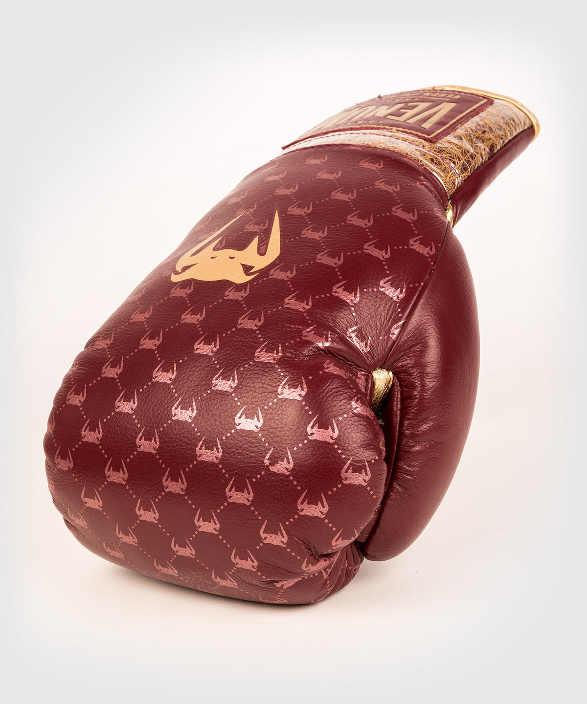 Gants de Boxe Pro avec Lacets Venum Coco Monogram - Rouge Grenat