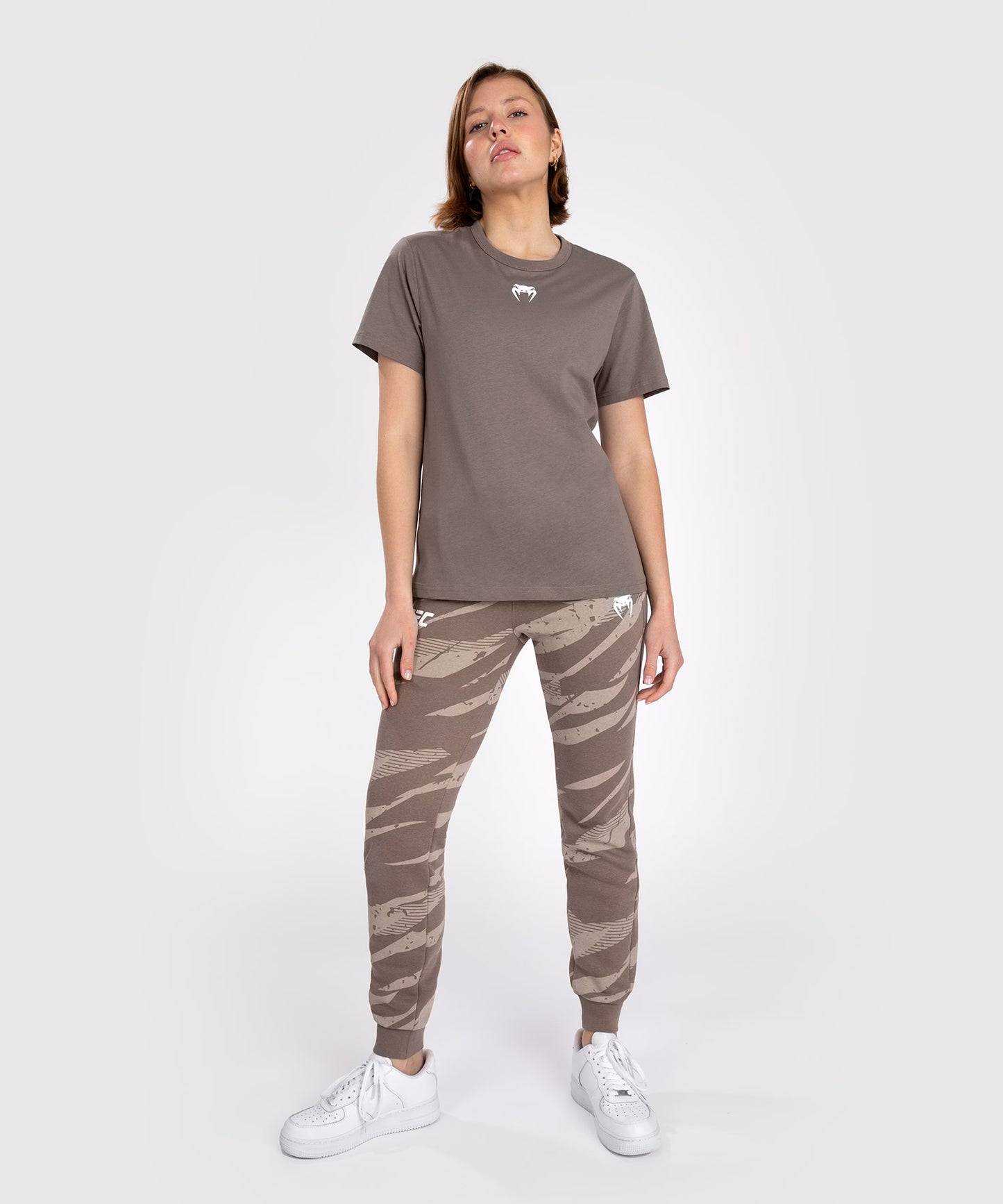 UFC Adrenaline by Venum Fight Week T-Shirt In Cotone A Manica Corta per Donna - Bronzo