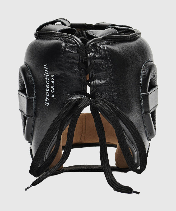Leone Protection Casco de Boxeo con Barra - Negro