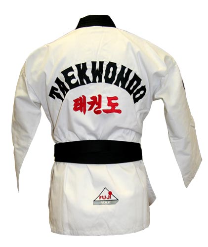 Dobok Master col noir Fujimae - Toile côtelée