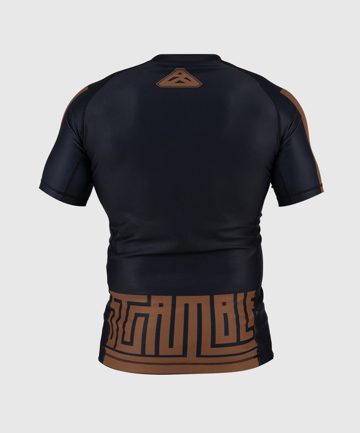 Scramble Ranked Rashguard a Maniche Corte - Marrone