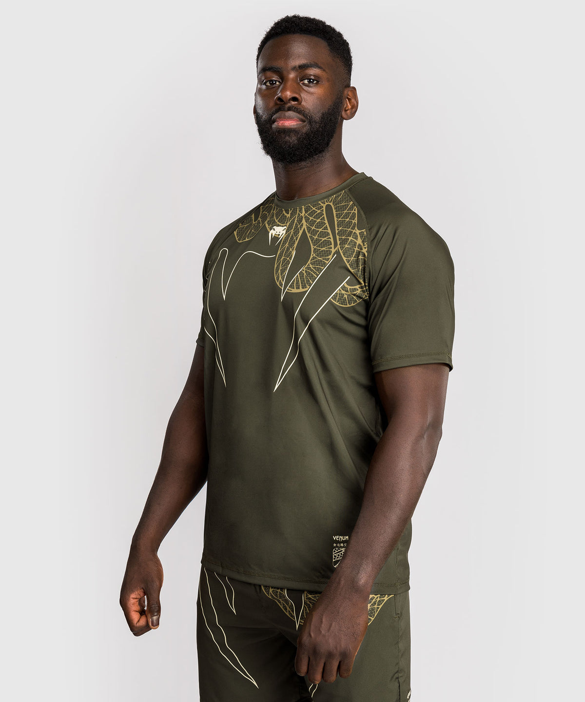 T-Shirt Venum Serpenti Dry-Tech – Kaki/Bronze/Ivoire