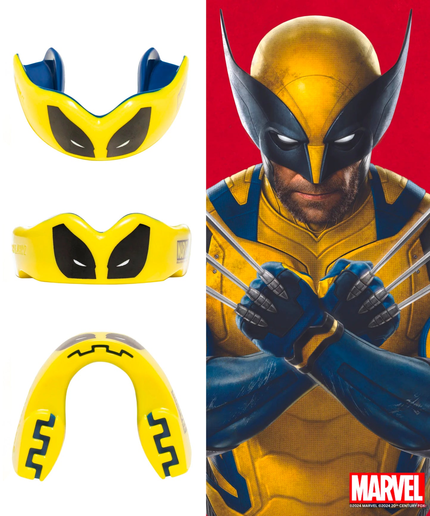 Safejawz Marvel X-Men Wolverine Paradenti - Giallo