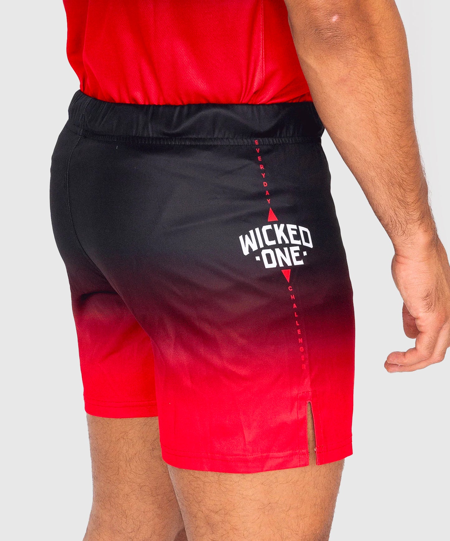Wicked One Ghost Fightshorts - Schwarz/Rot