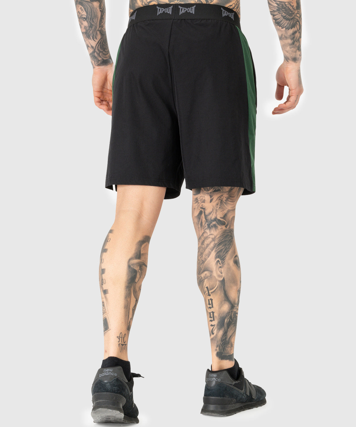 Tapout Training Fightshorts - Nero/Verde