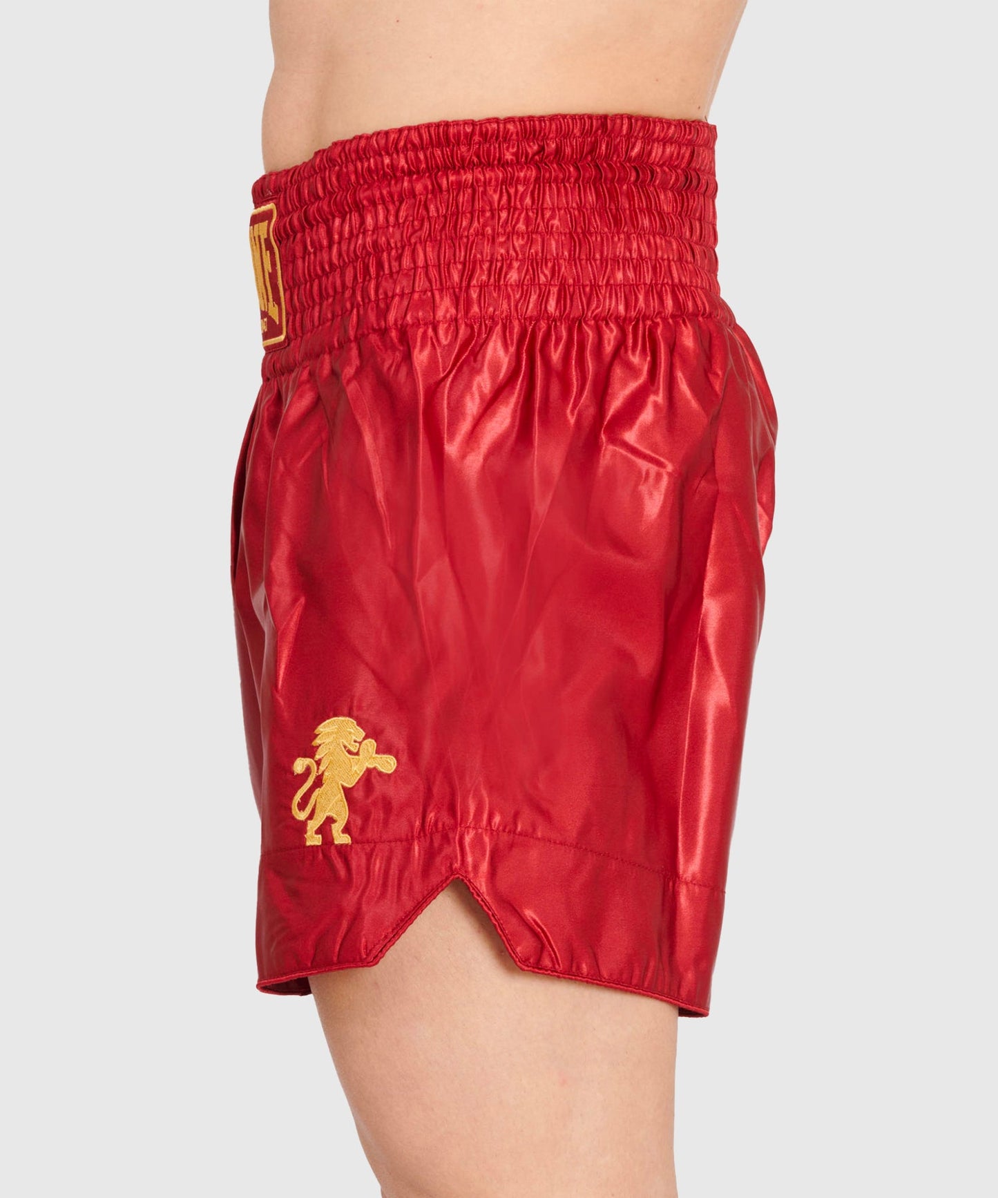 Leone Basic Muay Thai Shorts - Rot