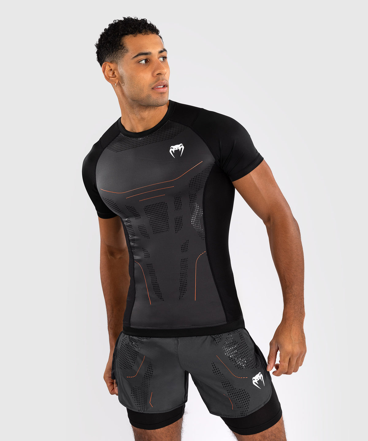 Venum Technical 3.0 Rashguard a Maniche Corte - Grafite