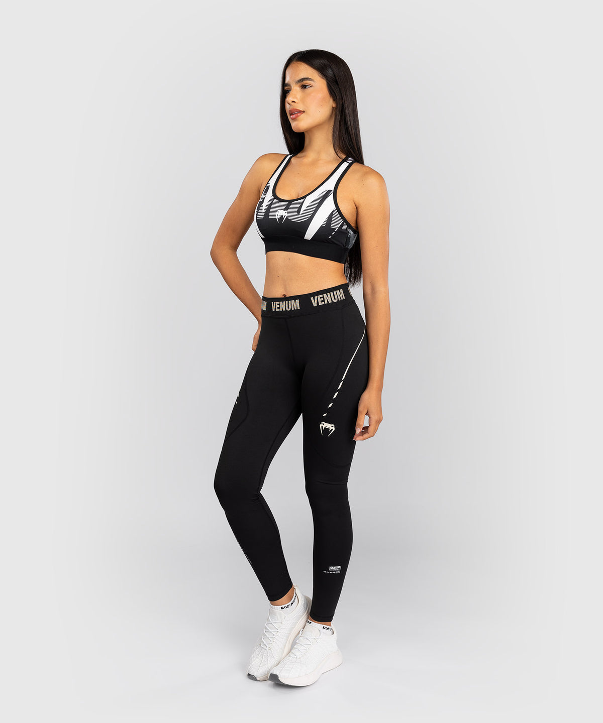 Venum Adrenaline Leggings Mujer – Negro/Marfil