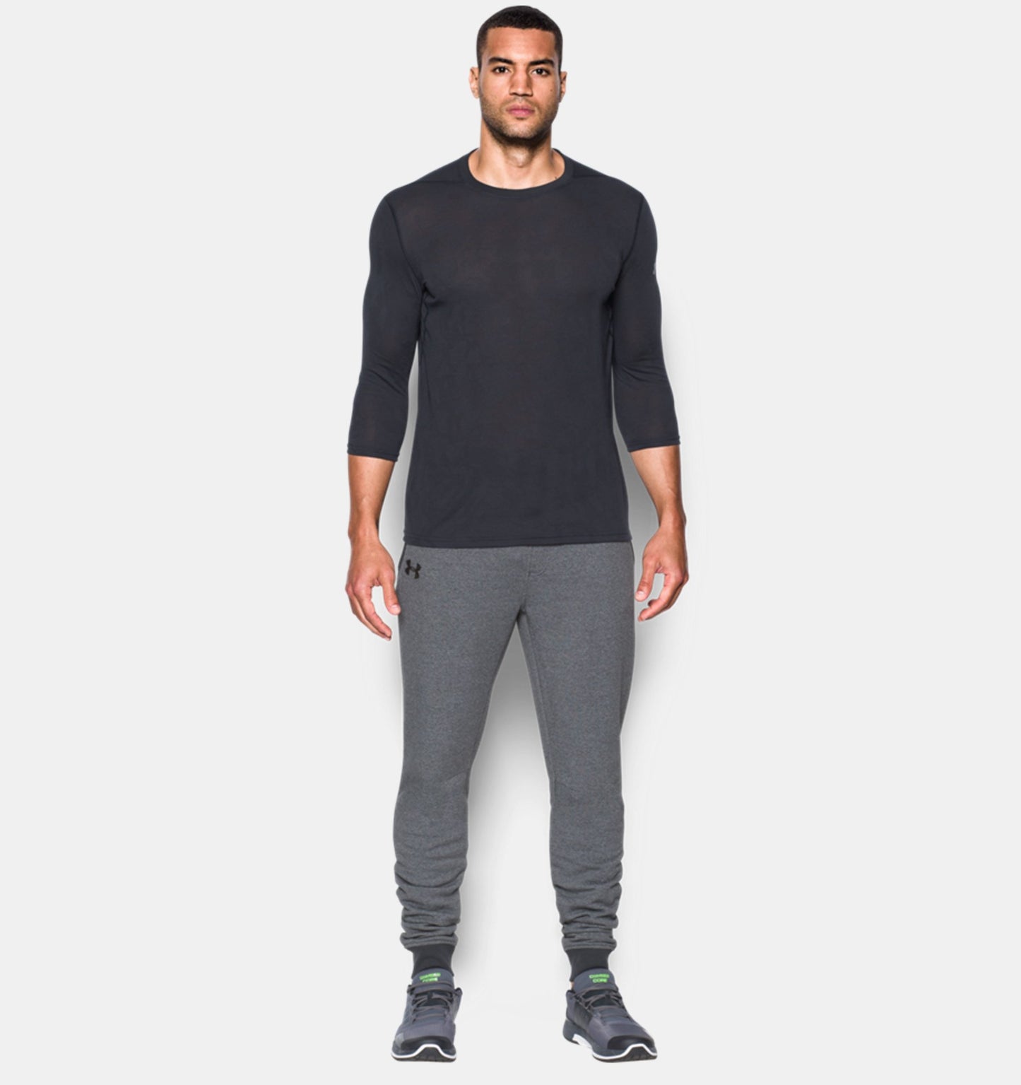 Pantalon de jogging Under Armour Threadborne Stacked - Gris