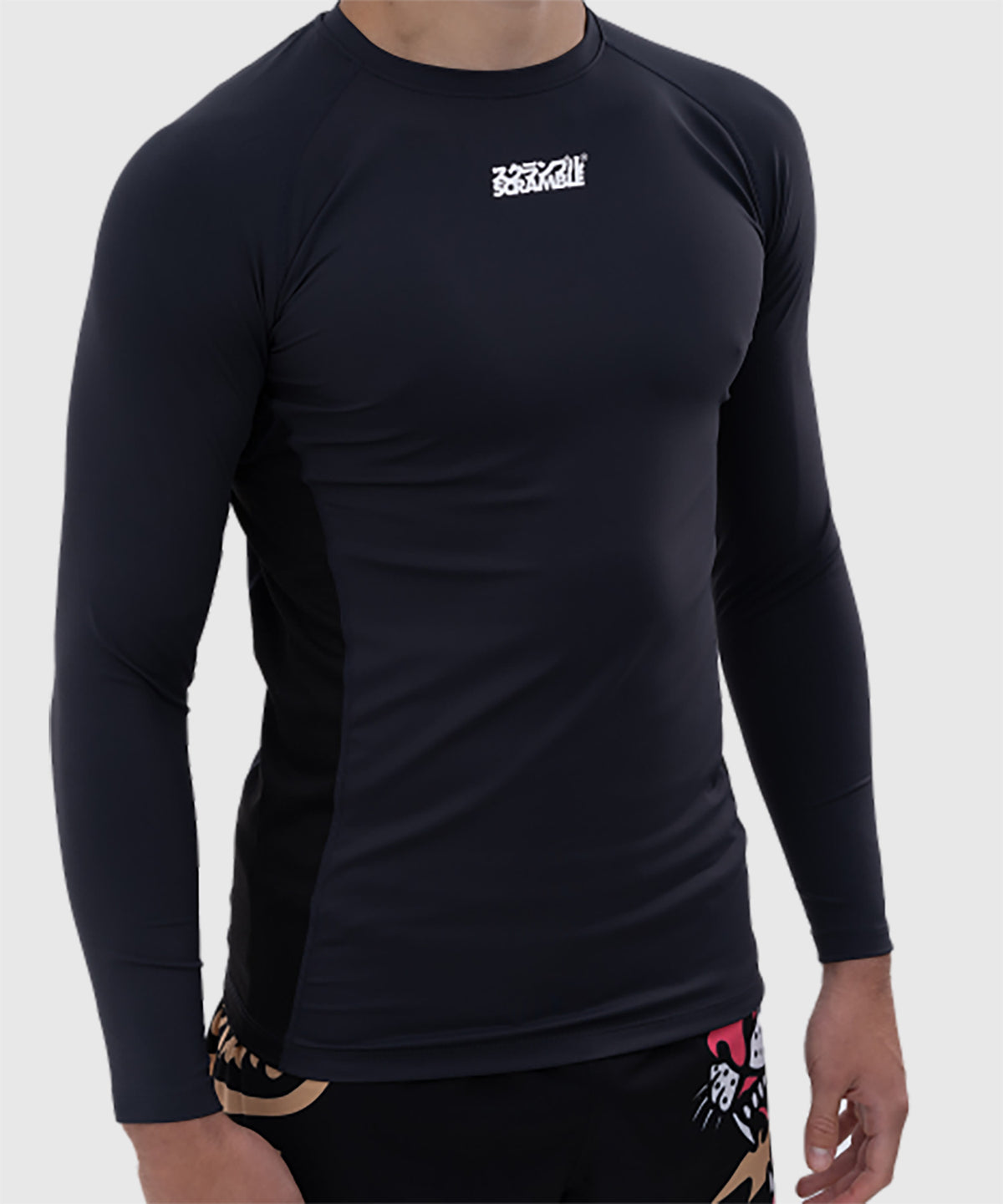 Rashguard À Manches Longues Scramble Shinobi - Bleu Marine