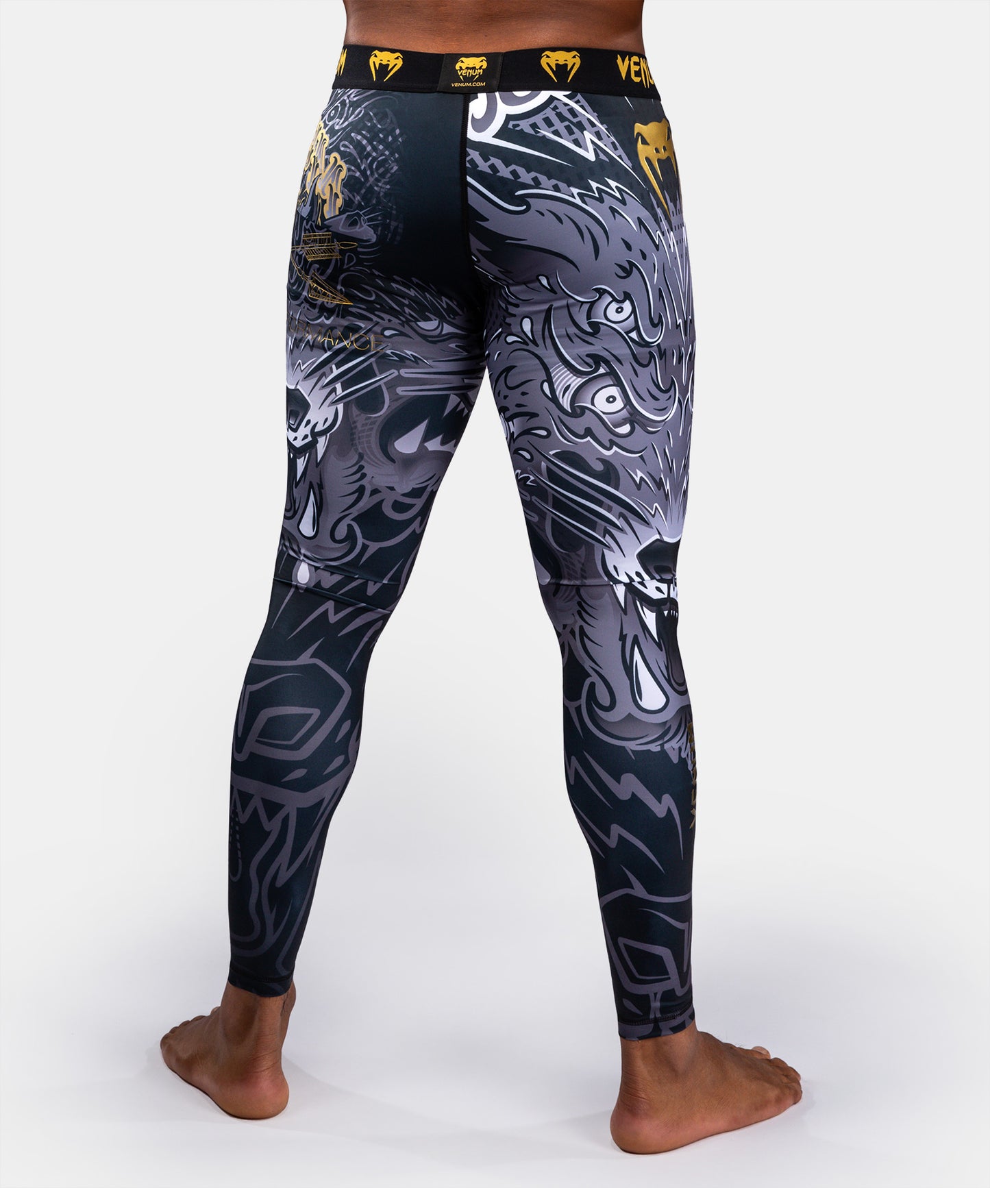 Venum Wolf Atak Spats – Negro/Gris