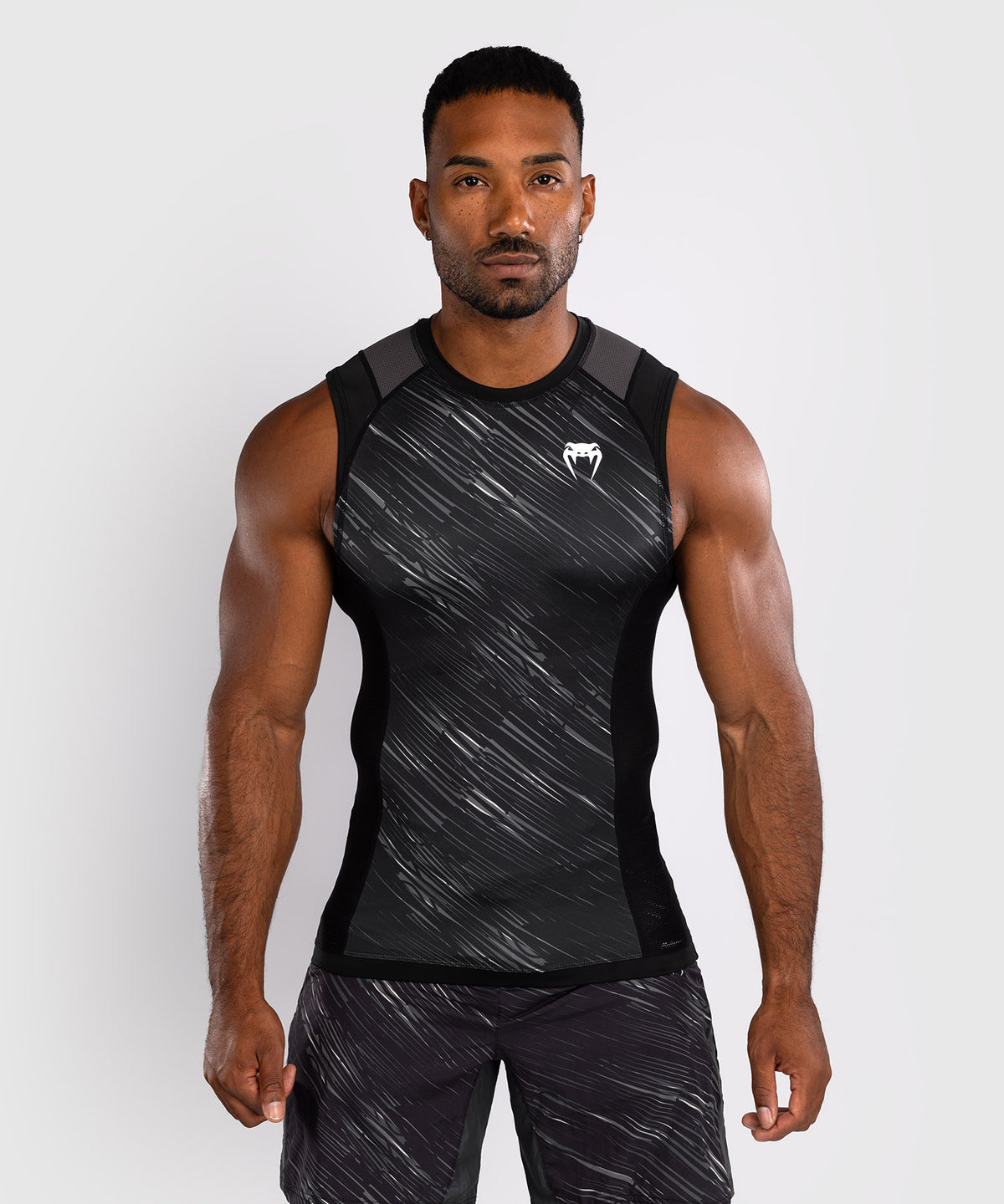 Venum Rapid Rashguard Senza Maniche - Nero/Grigio Tempesta
