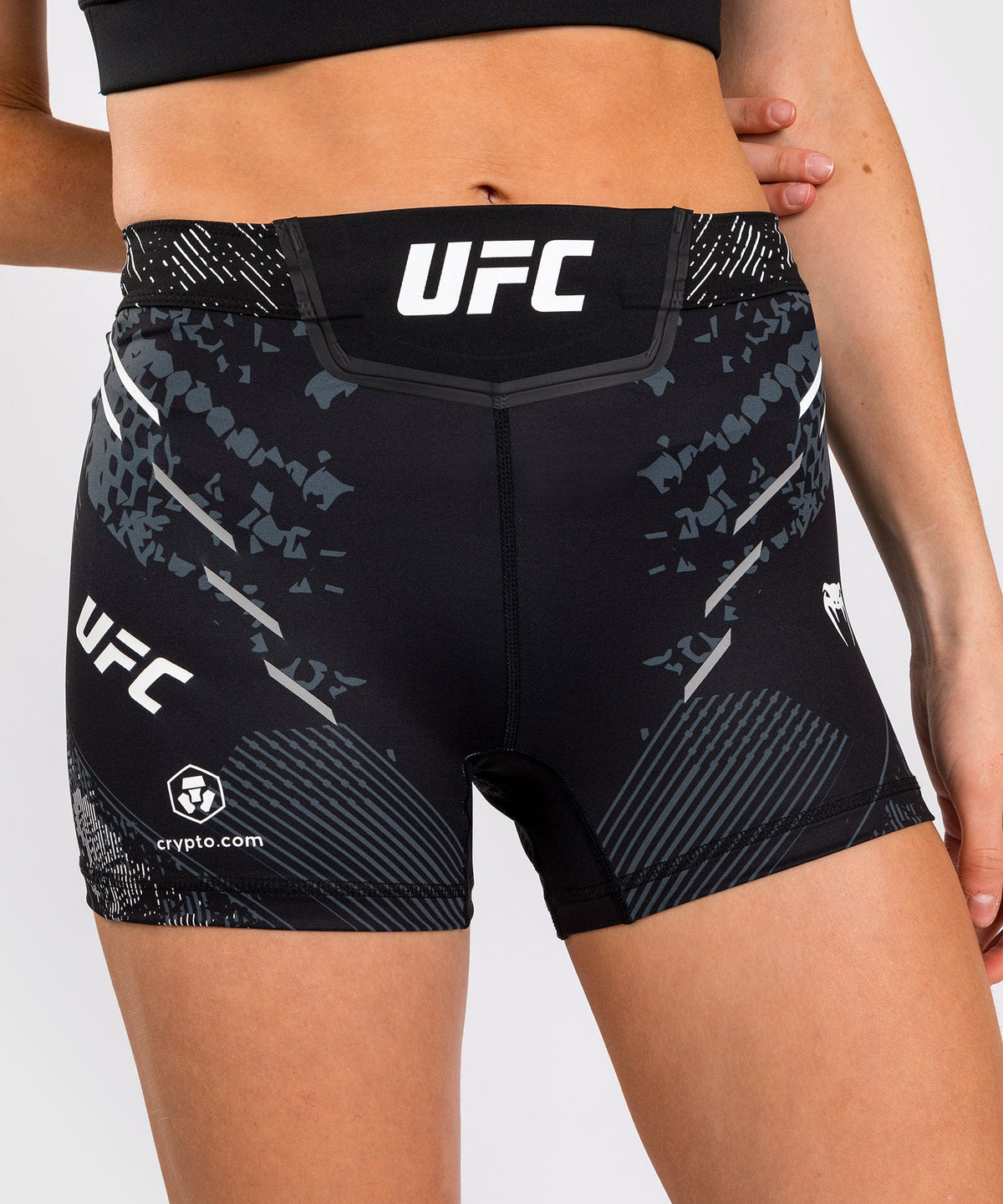 Kompressionsshorts Fit für Frauen UFC Adrenaline by Venum Authentic Fight Night - Schwarz