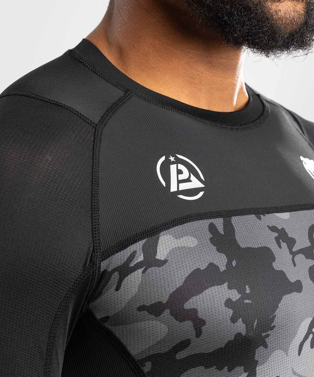 Venum x Polaris Langarm Rashguard - Schwarz/Grau