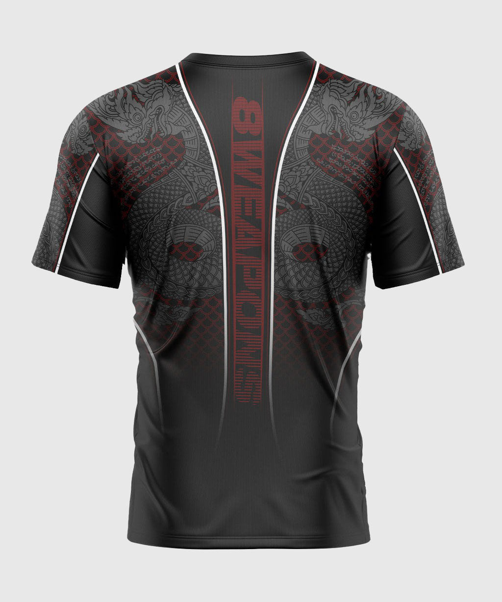 T-shirt 8 Weapons Functional Naga Yant - Noir/Rouge