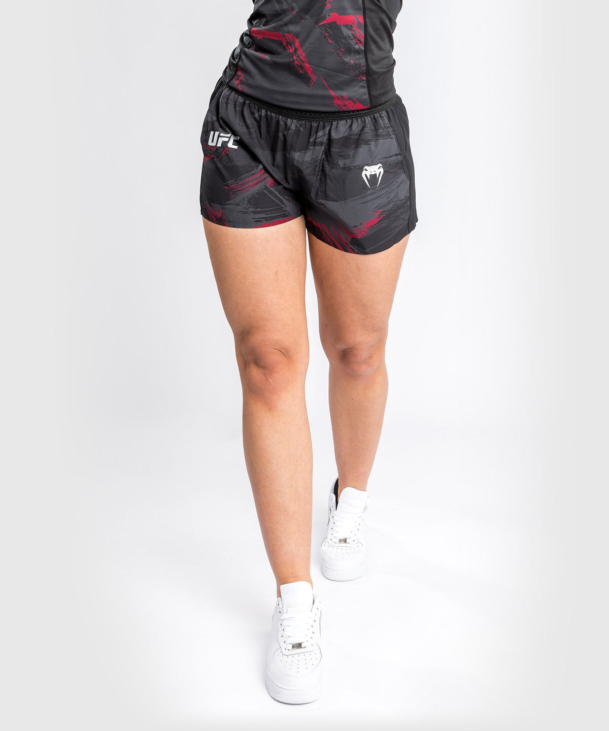 Short d'Entrainement UFC Venum Authentic Fight Week 2.0 - Pour Femmes - Noir/Rouge