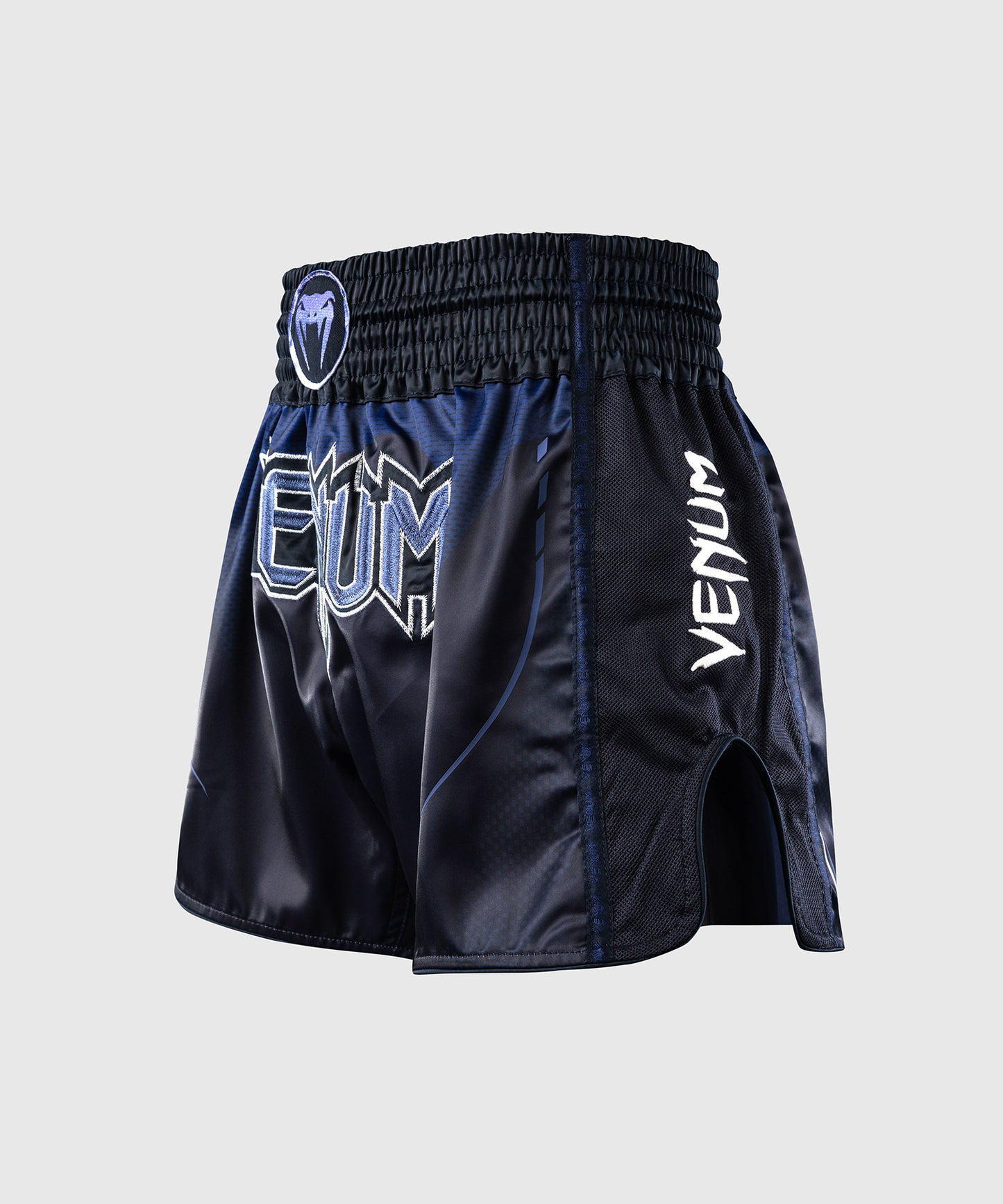 Venum G-Core Muay Thai Shorts - Navy Blue/White