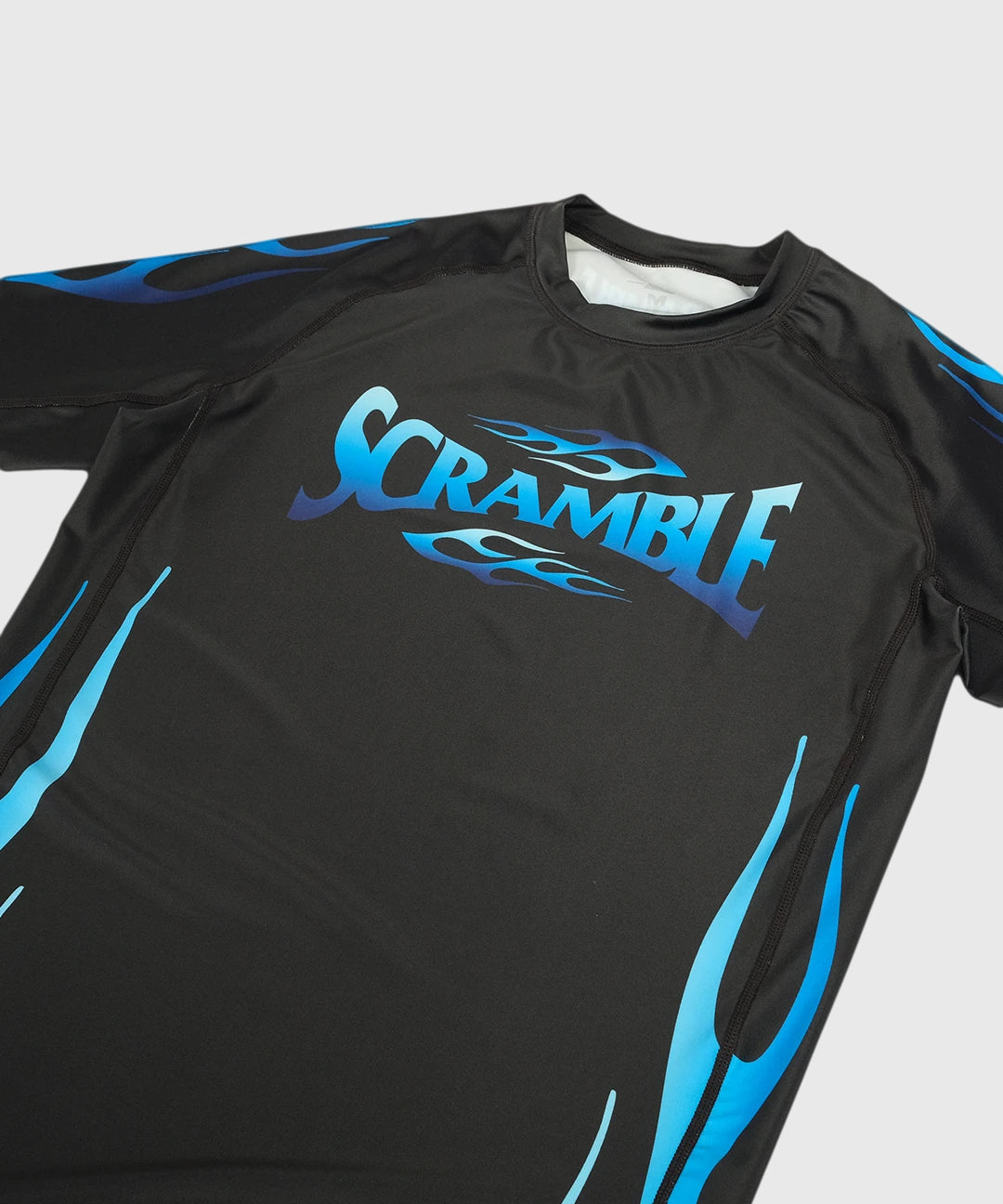 Scramble 1998 Ice Rashguard de Manga Corta - Negro/Azul